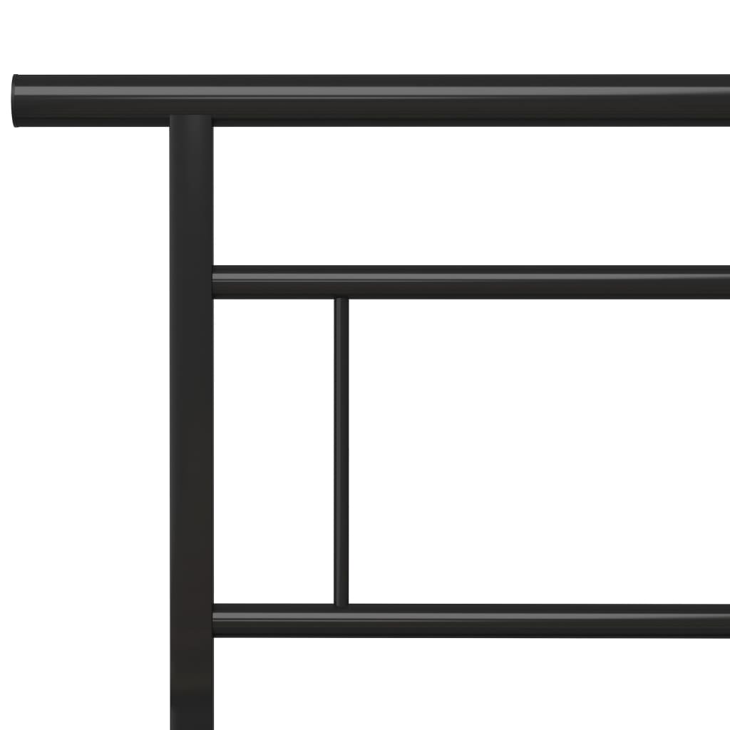 Okvir za krevet crni metalni 160 x 200 cm