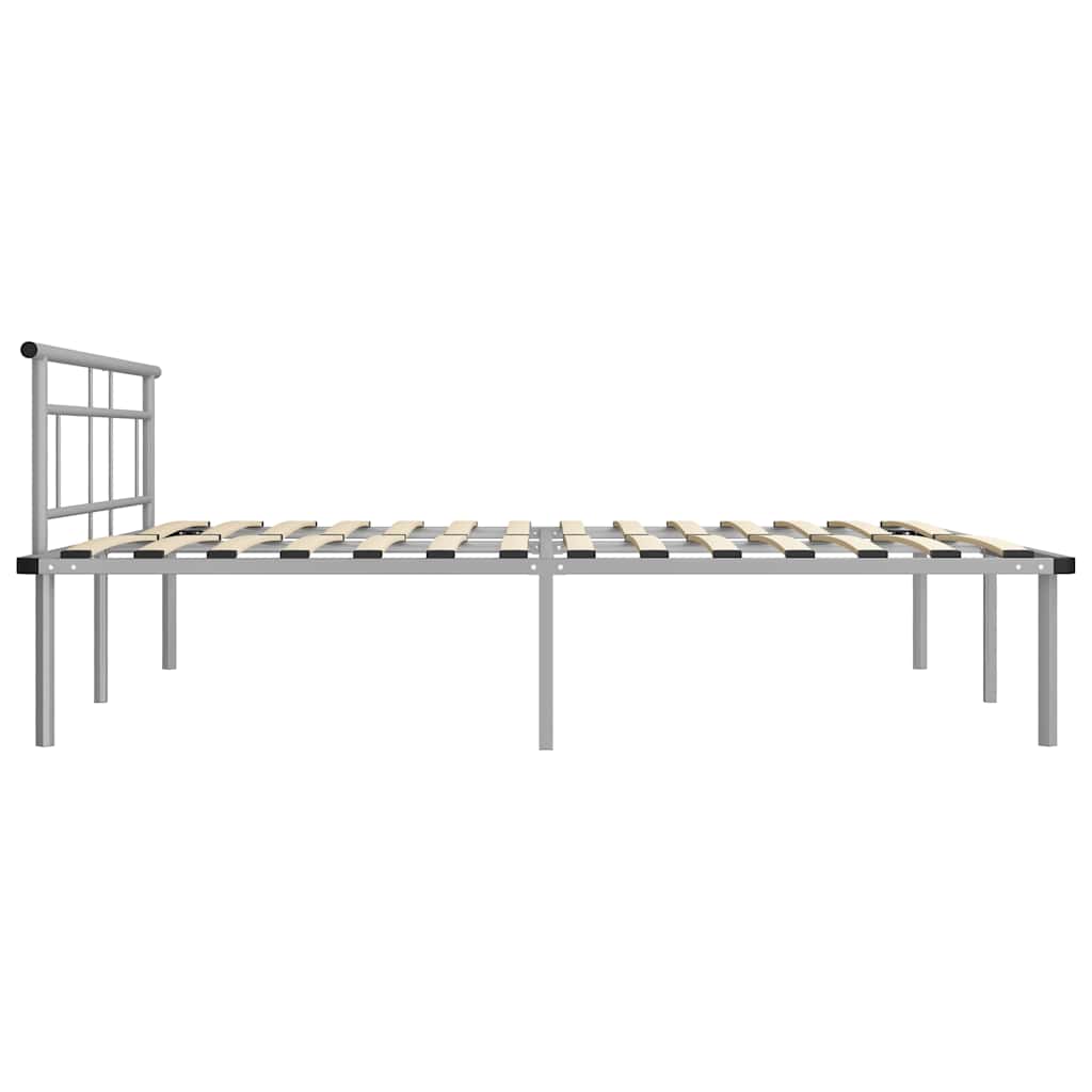 Okvir za krevet sivi metalni 200 x 200 cm