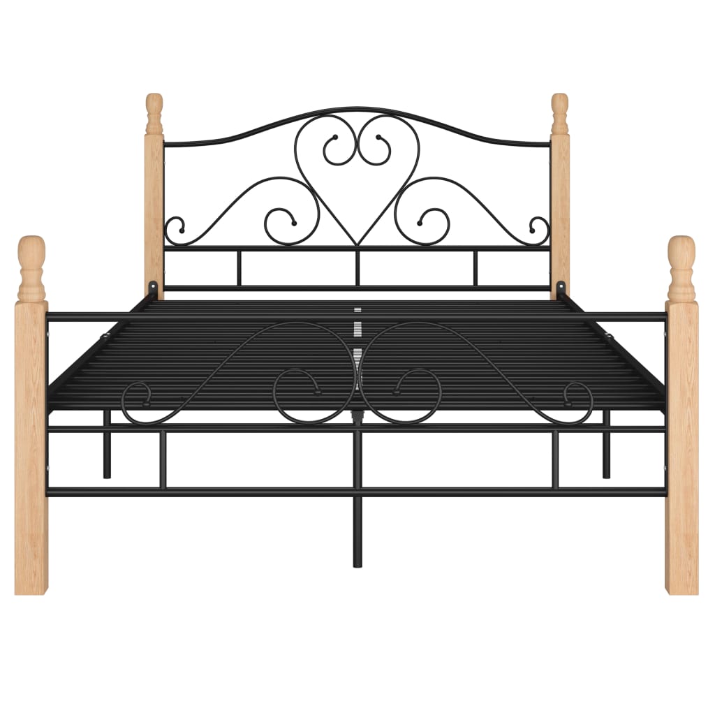 Okvir za krevet crni metalni 120 x 200 cm