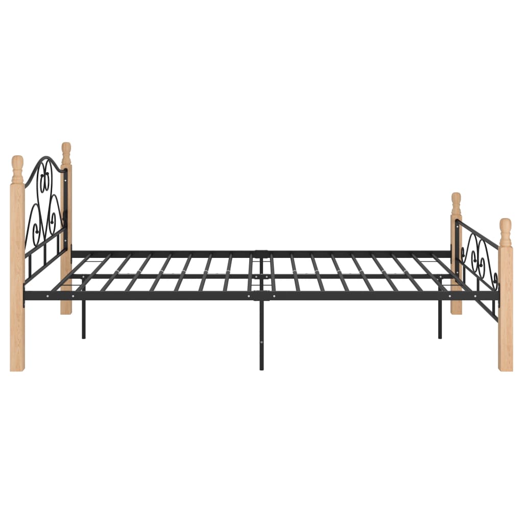 Okvir za krevet crni metalni 120 x 200 cm