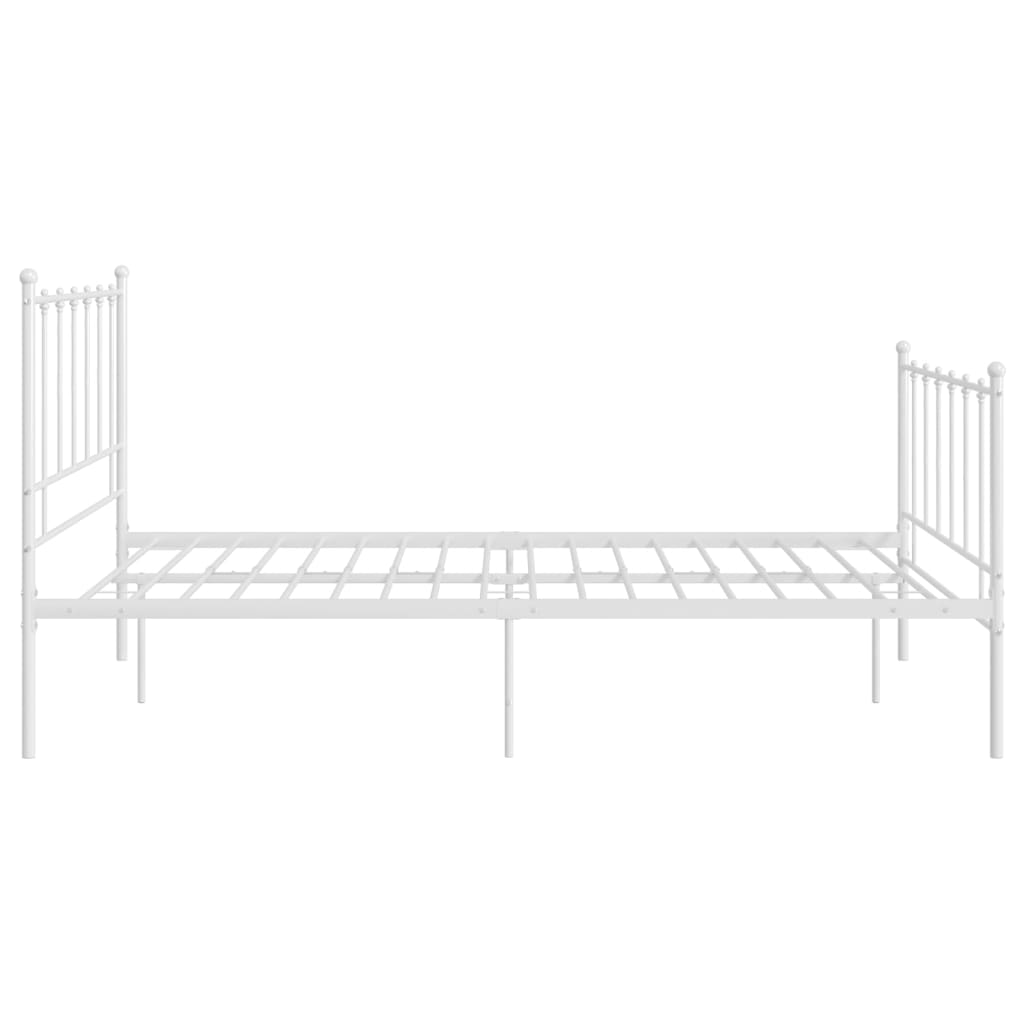 Okvir za krevet bijeli metalni 120 x 200 cm