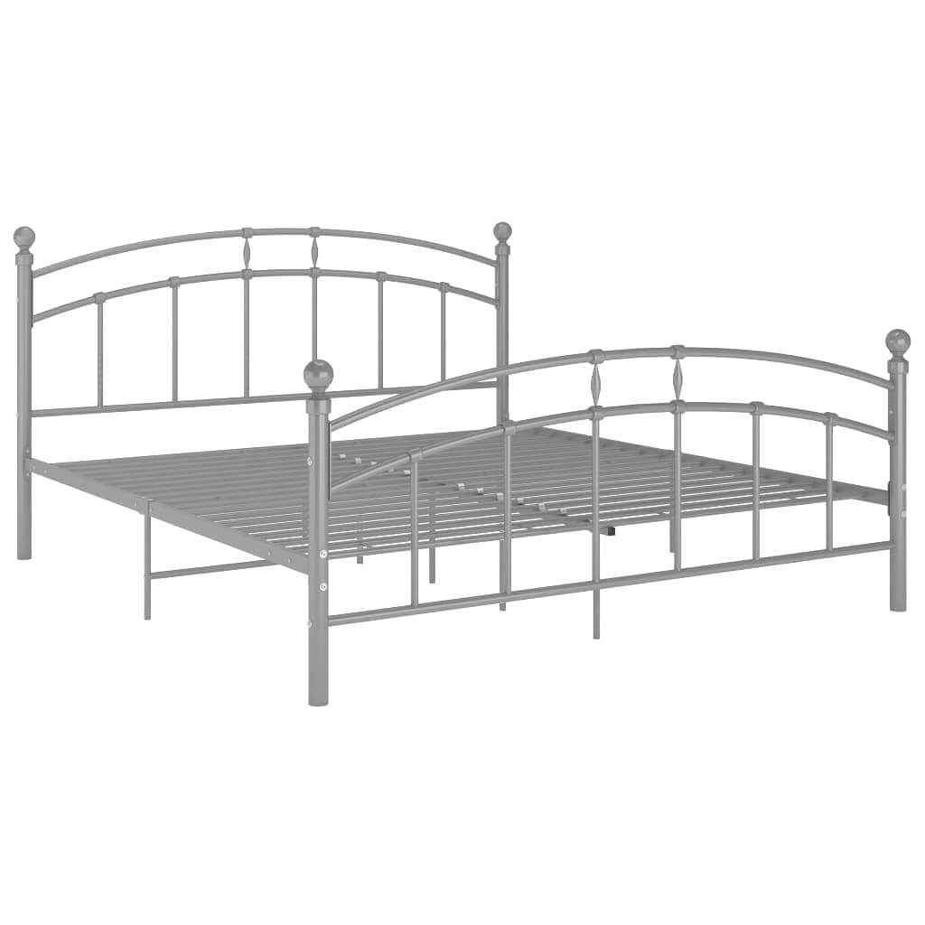 Okvir za krevet sivi metalni 180 x 200 cm