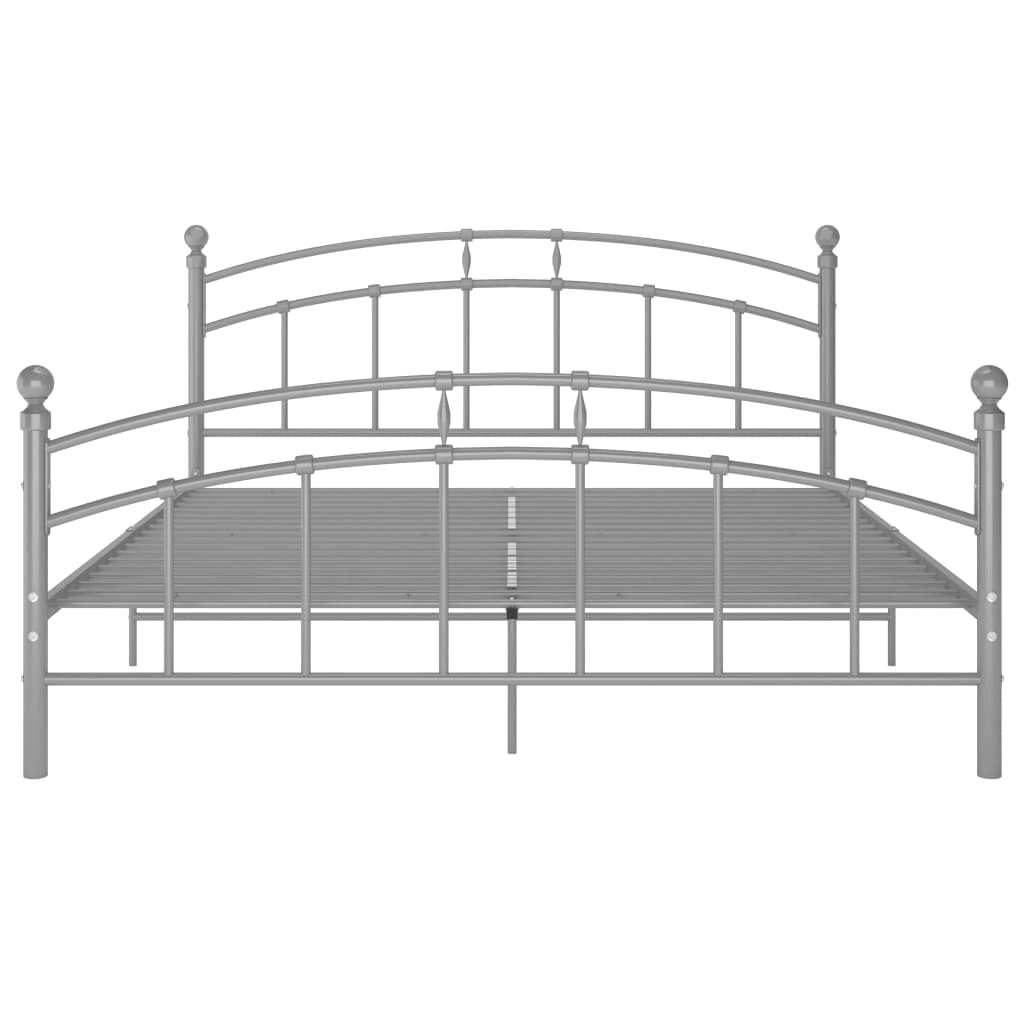 Okvir za krevet sivi metalni 180 x 200 cm