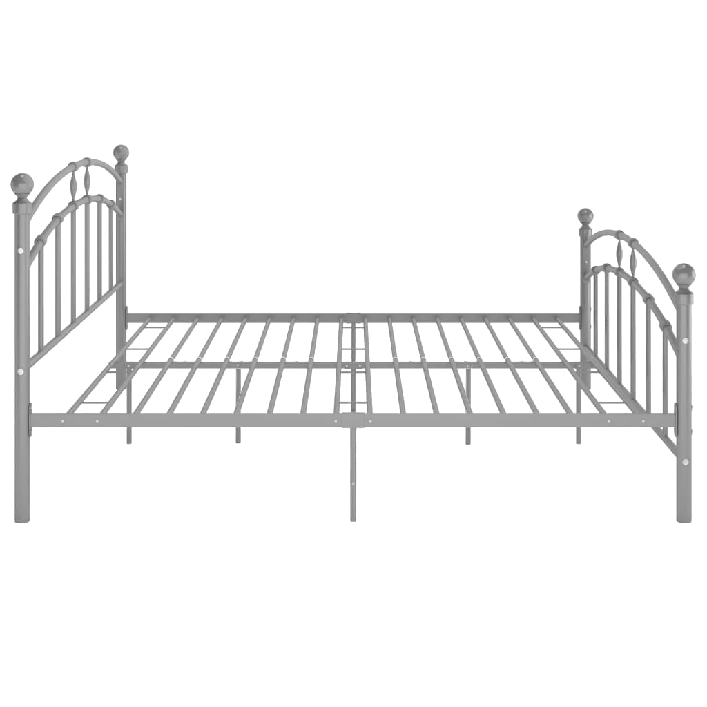 Okvir za krevet sivi metalni 180 x 200 cm