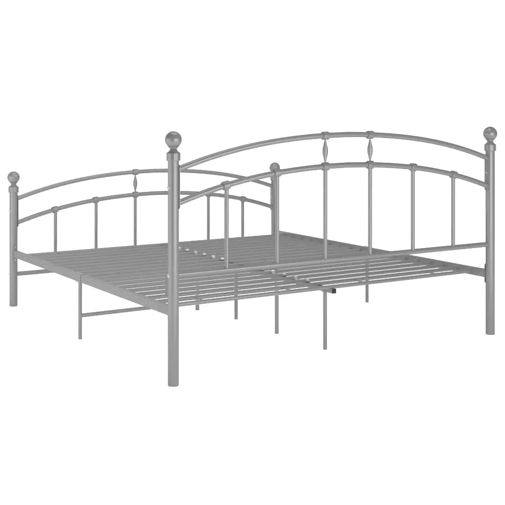 Okvir za krevet sivi metalni 180 x 200 cm