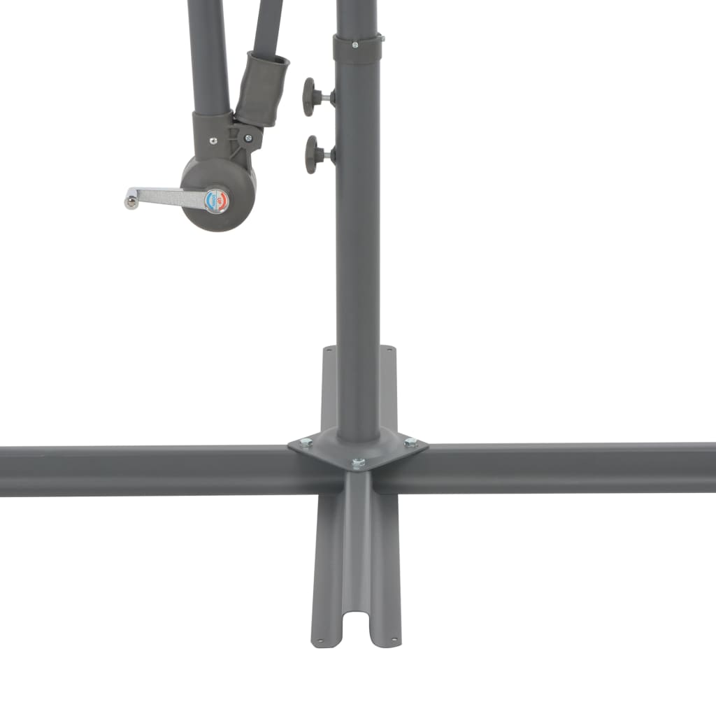 Konzolni vrtni suncobran s aluminijskim stupom 300 cm terakota