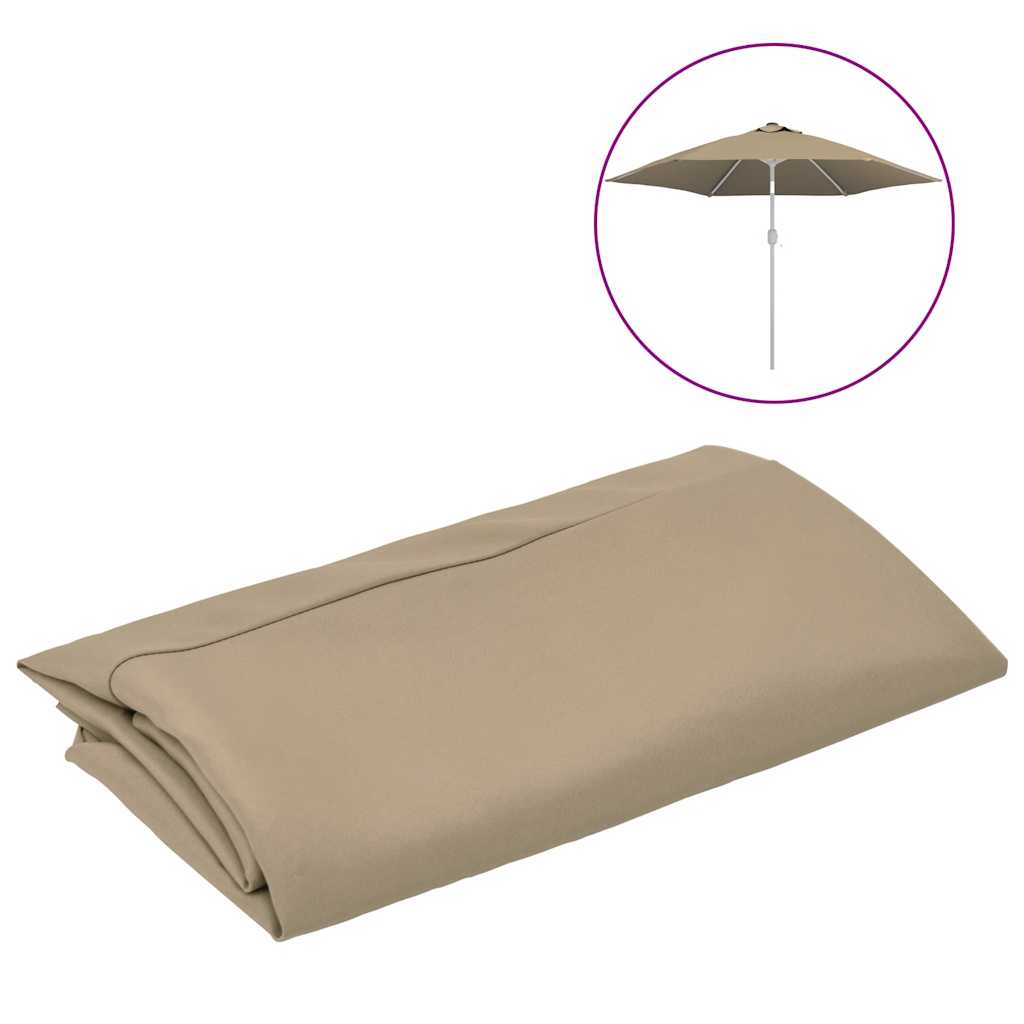 Zamjenska tkanina za vrtni suncobran smeđe-siva 300 cm