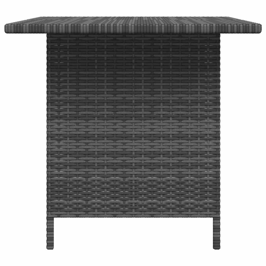 Vrtni blagovaonski stol sivi 110 x 70 x 65 cm od poliratana