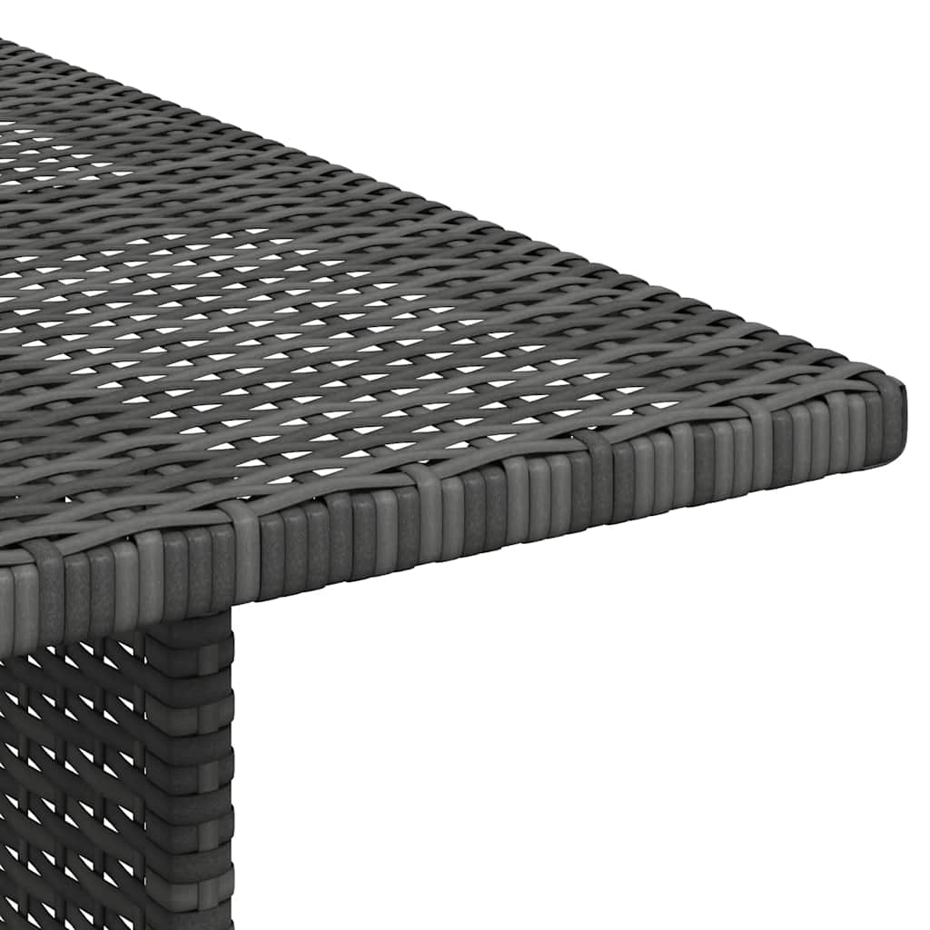 Vrtni blagovaonski stol sivi 110 x 70 x 65 cm od poliratana