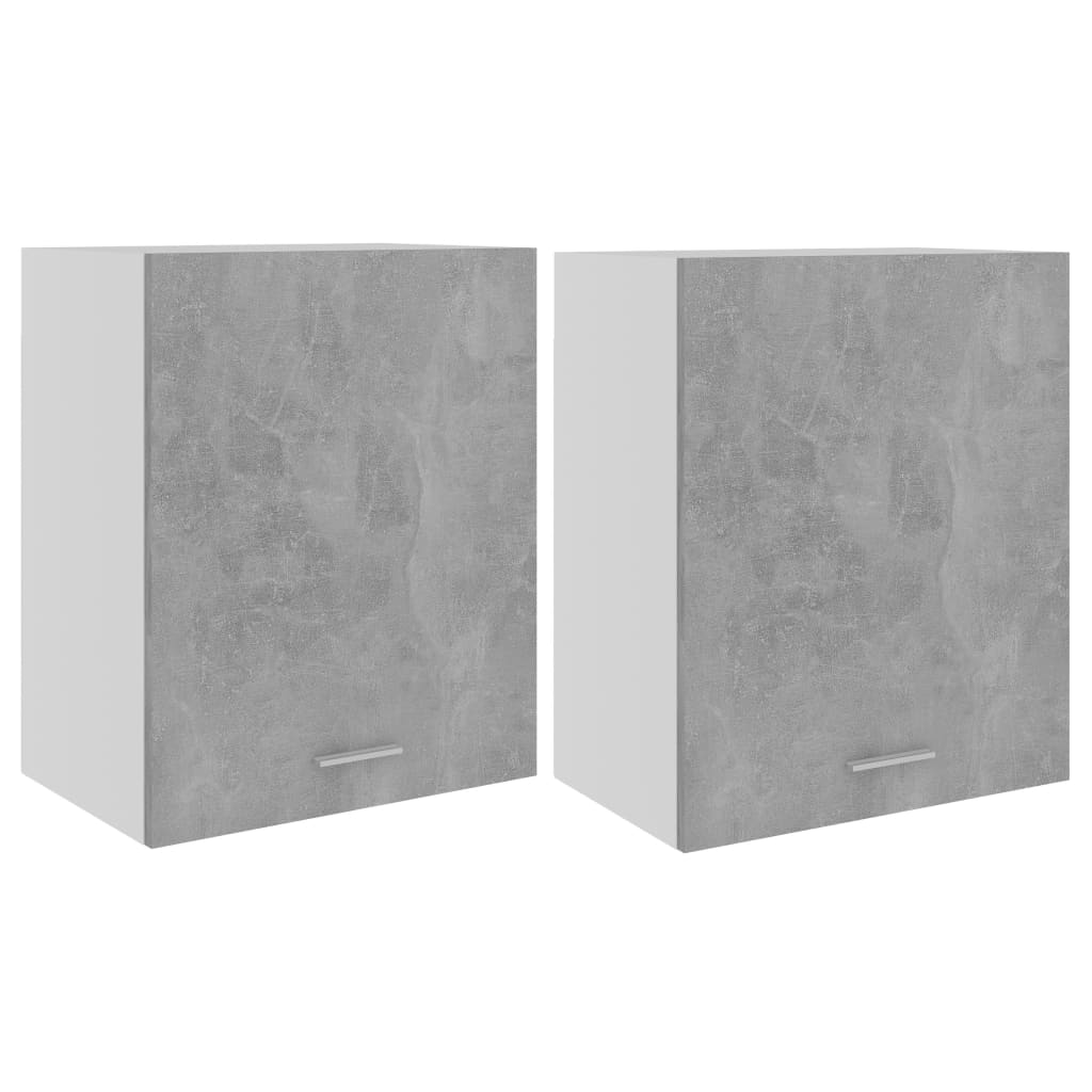 Viseći ormarići 2 kom "Lyon" betonsko sivi 50x31x60 cm Konstruirano drvo