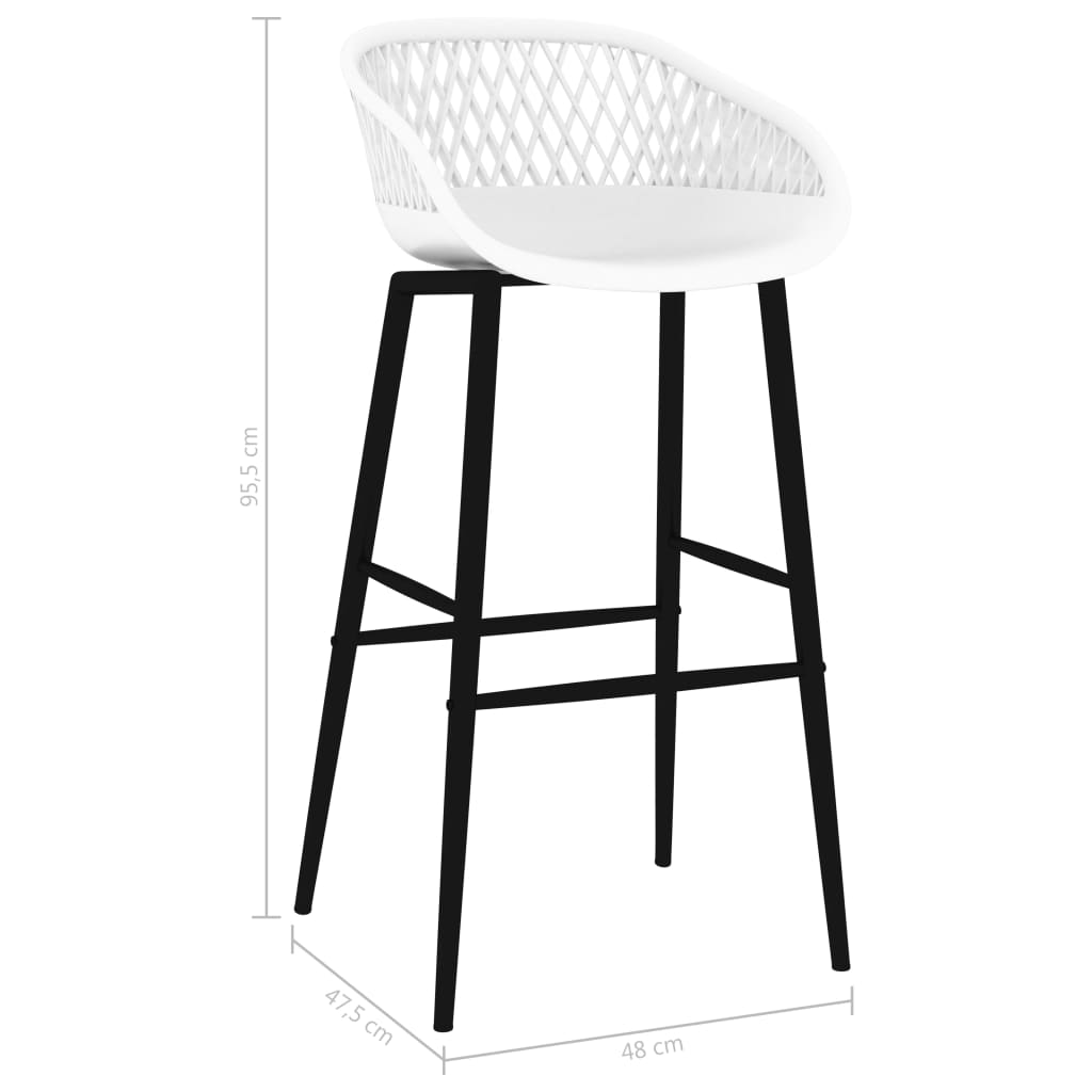 5-dijelni barski set crno-bijeli