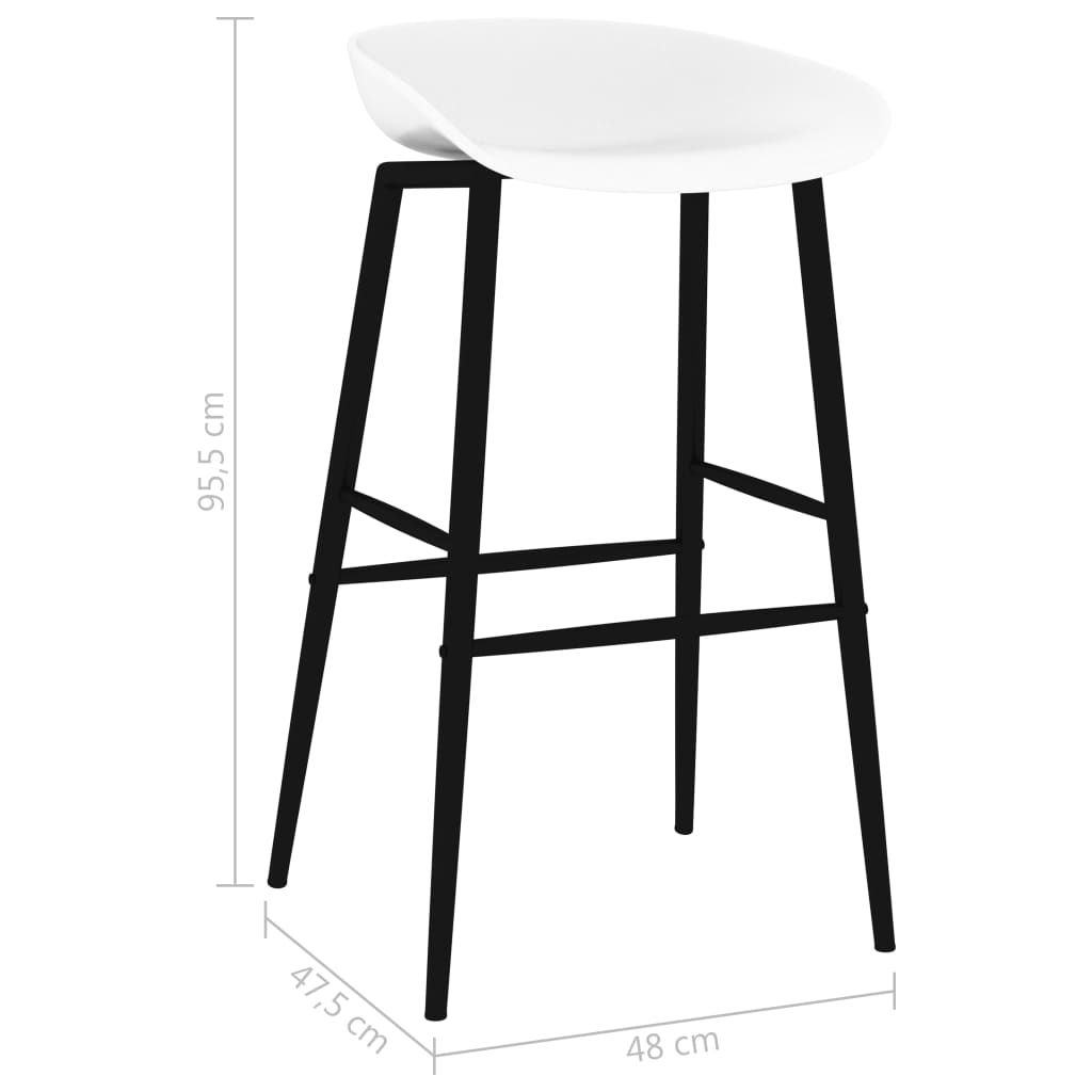 5-dijelni barski set crno-bijeli