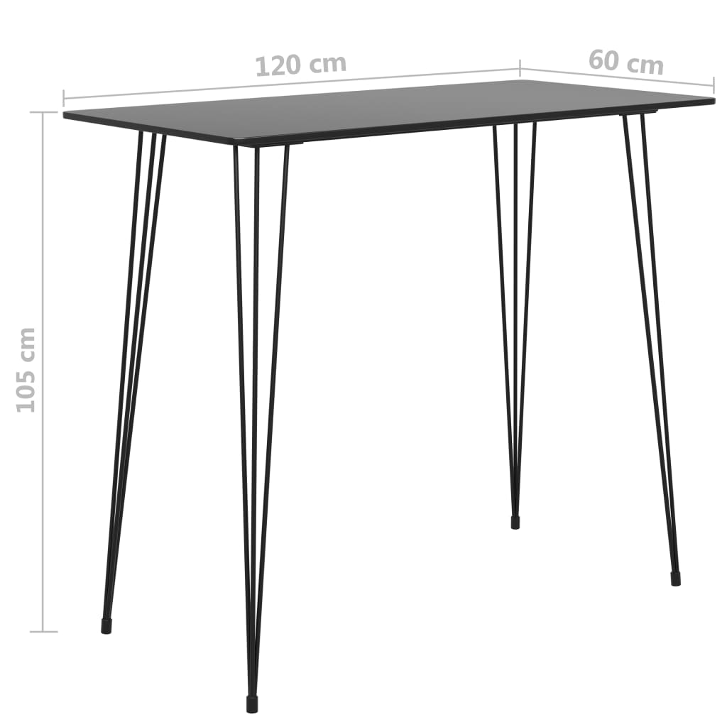 7-dijelni barski set crno-bijeli