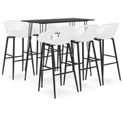 7-dijelni barski set crno-bijeli