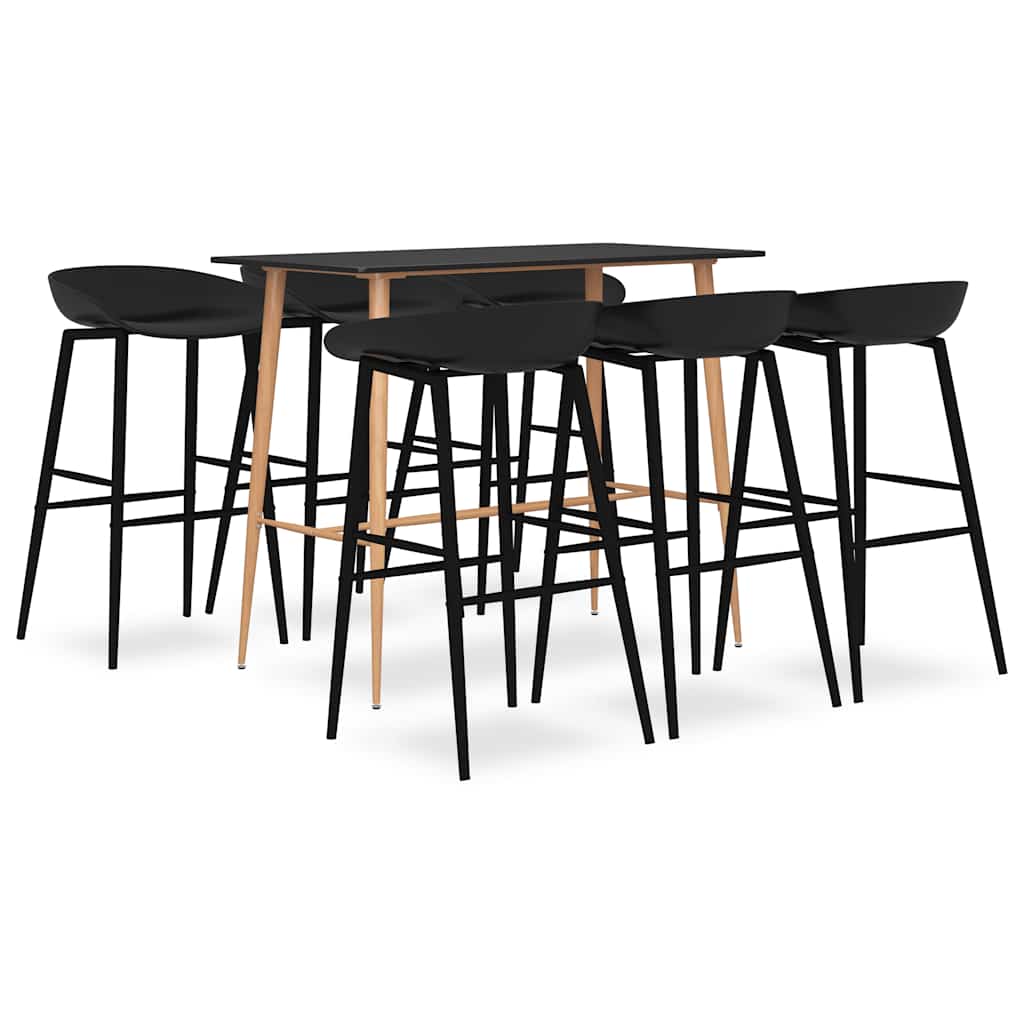 7-dijelni barski set crni