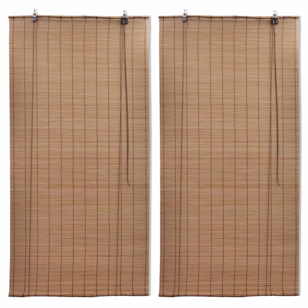 Rolete od bambusa 2 kom 100 x 160 cm smeđe