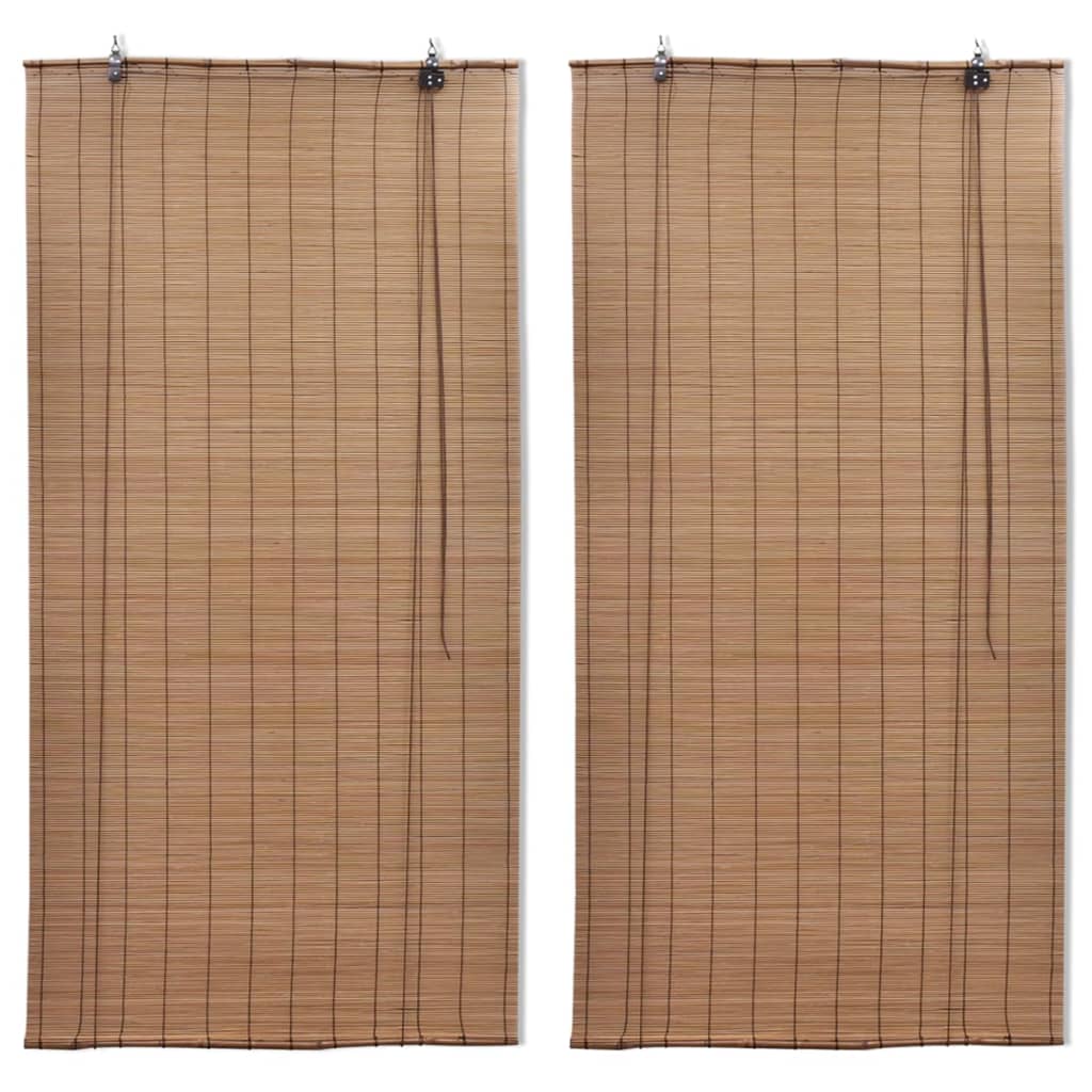 Rolete od bambusa 2 kom 150 x 220 cm smeđe
