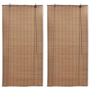 Rolete od bambusa 2 kom 150 x 220 cm smeđe