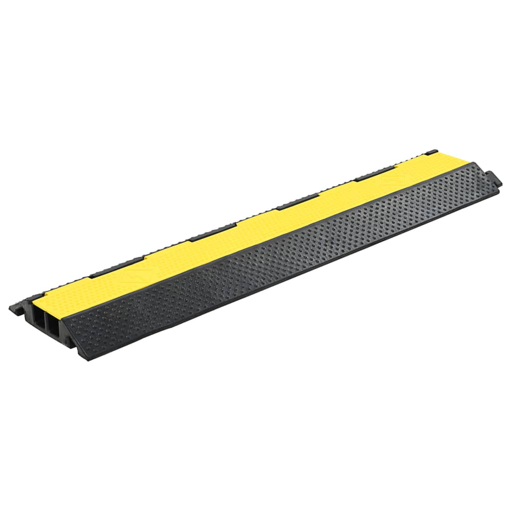 Rampe za zaštitu kabela 2 kom s 2 kanala gumene 101,5 cm