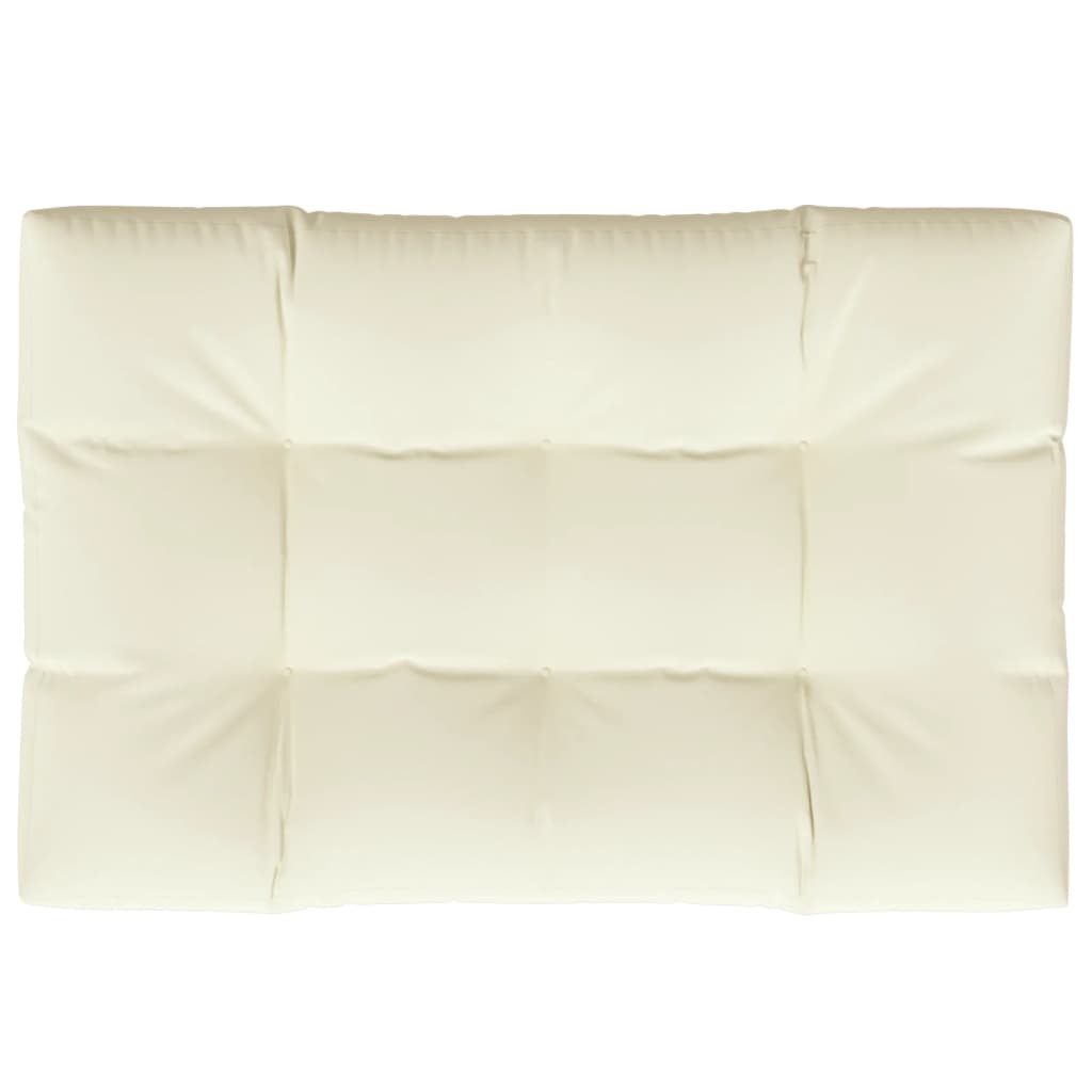 Jastuk za palete krem 120 x 80 x 12 cm od tkanine