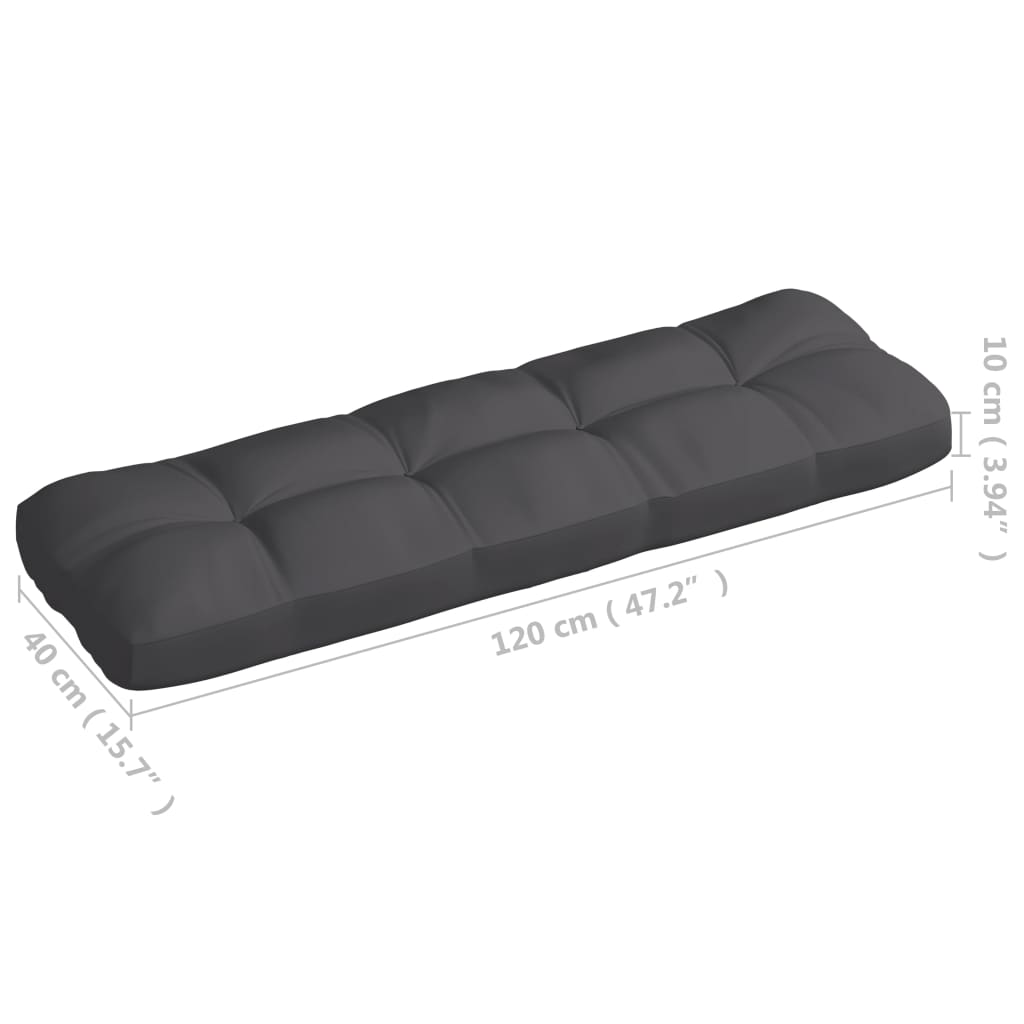 Jastuci za sofu od paleta 7 kom antracit