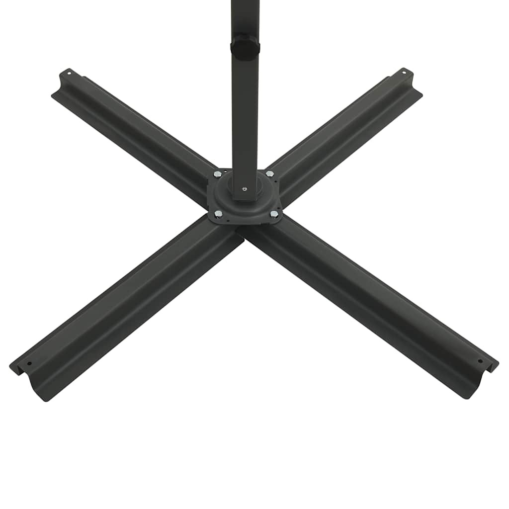 Konzolni vrtni suncobran sa stupom LED 250 cm antracit