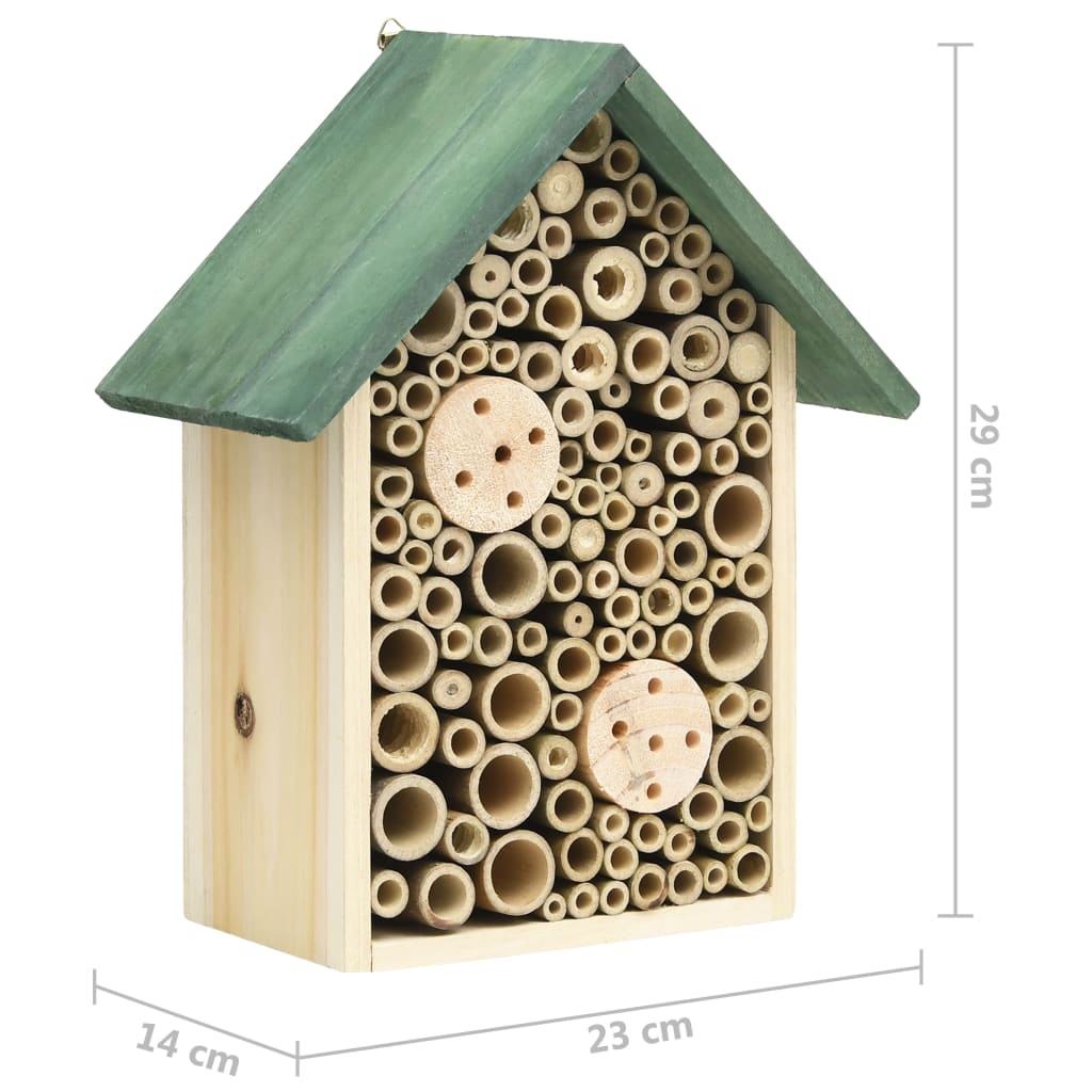 Kućice za insekte 2 kom 23 x 14 x 29 cm od masivne jelovine