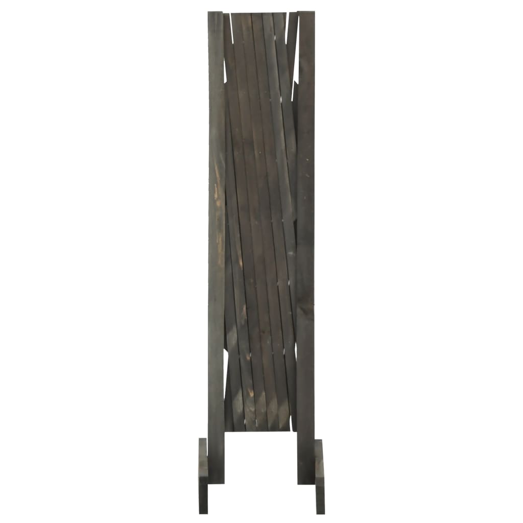 Vrtna rešetkasta ograda siva 120 x 90 cm od masivne jelovine