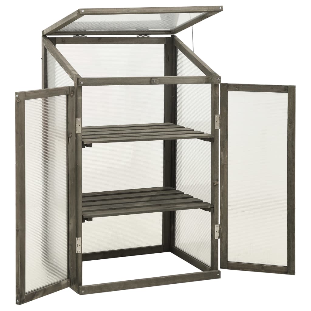 Staklenik 60 x 45 x 100 cm od jelovine