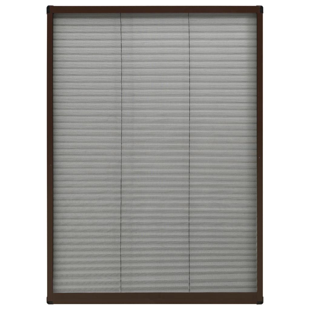 Zaslon protiv insekata za prozore aluminijski smeđi 80 x 120 cm