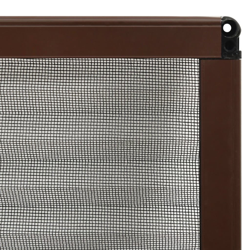 Zaslon protiv insekata za prozore aluminijski smeđi 80 x 120 cm