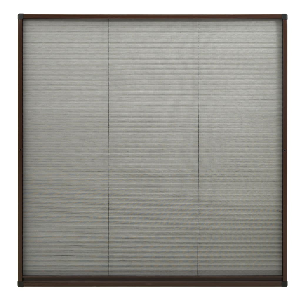 Zaslon protiv insekata za prozore aluminijski smeđi 120x120 cm