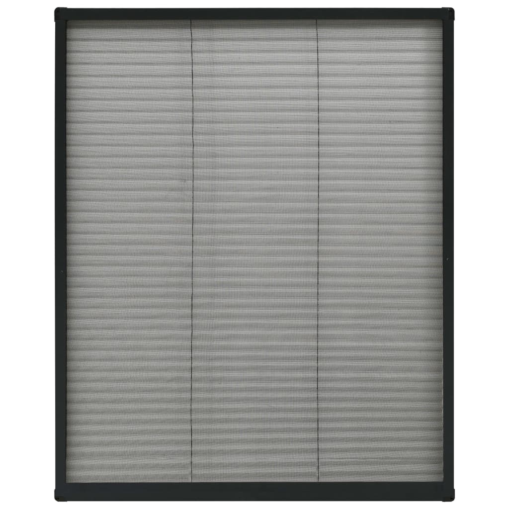 Zaslon protiv insekata za prozore antracit 80x100 cm aluminij