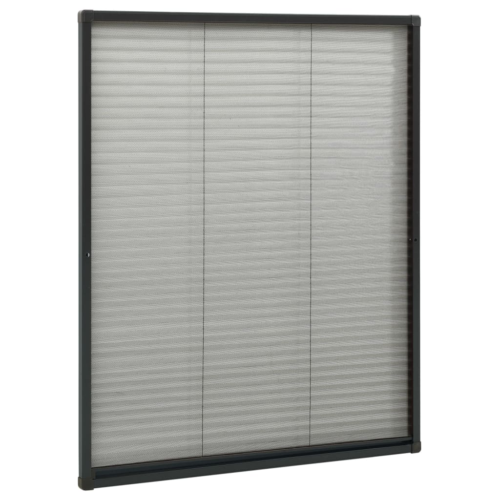 Zaslon protiv insekata za prozore antracit 80x100 cm aluminij