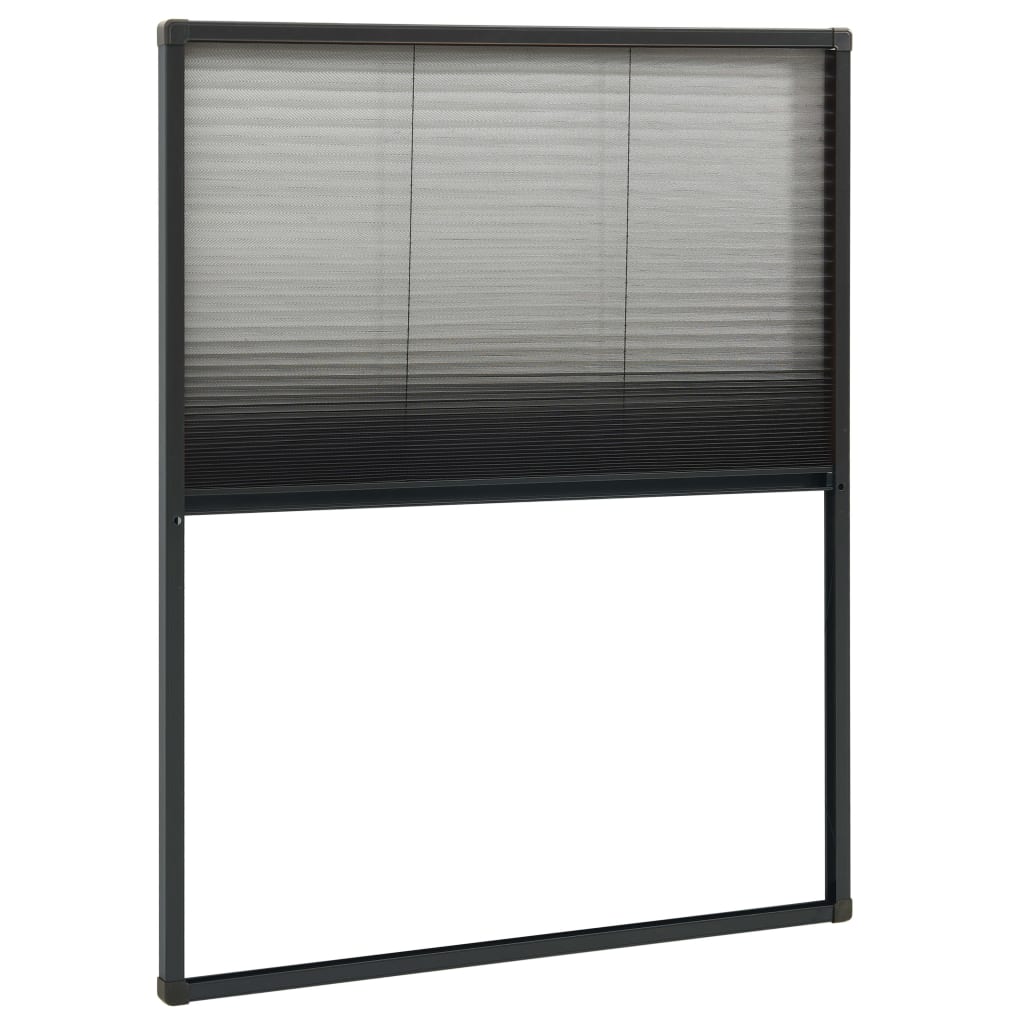 Zaslon protiv insekata za prozore antracit 80x100 cm aluminij