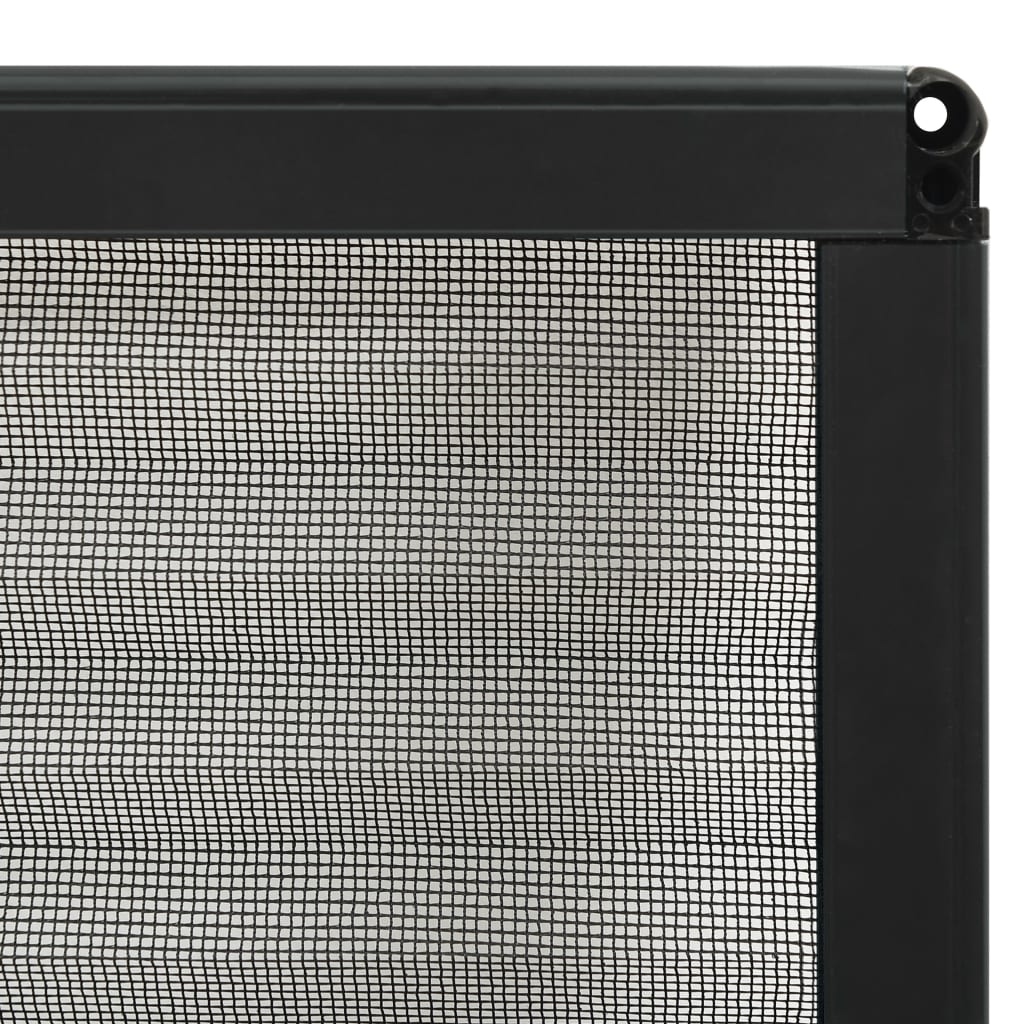 Zaslon protiv insekata za prozore antracit 80x100 cm aluminij