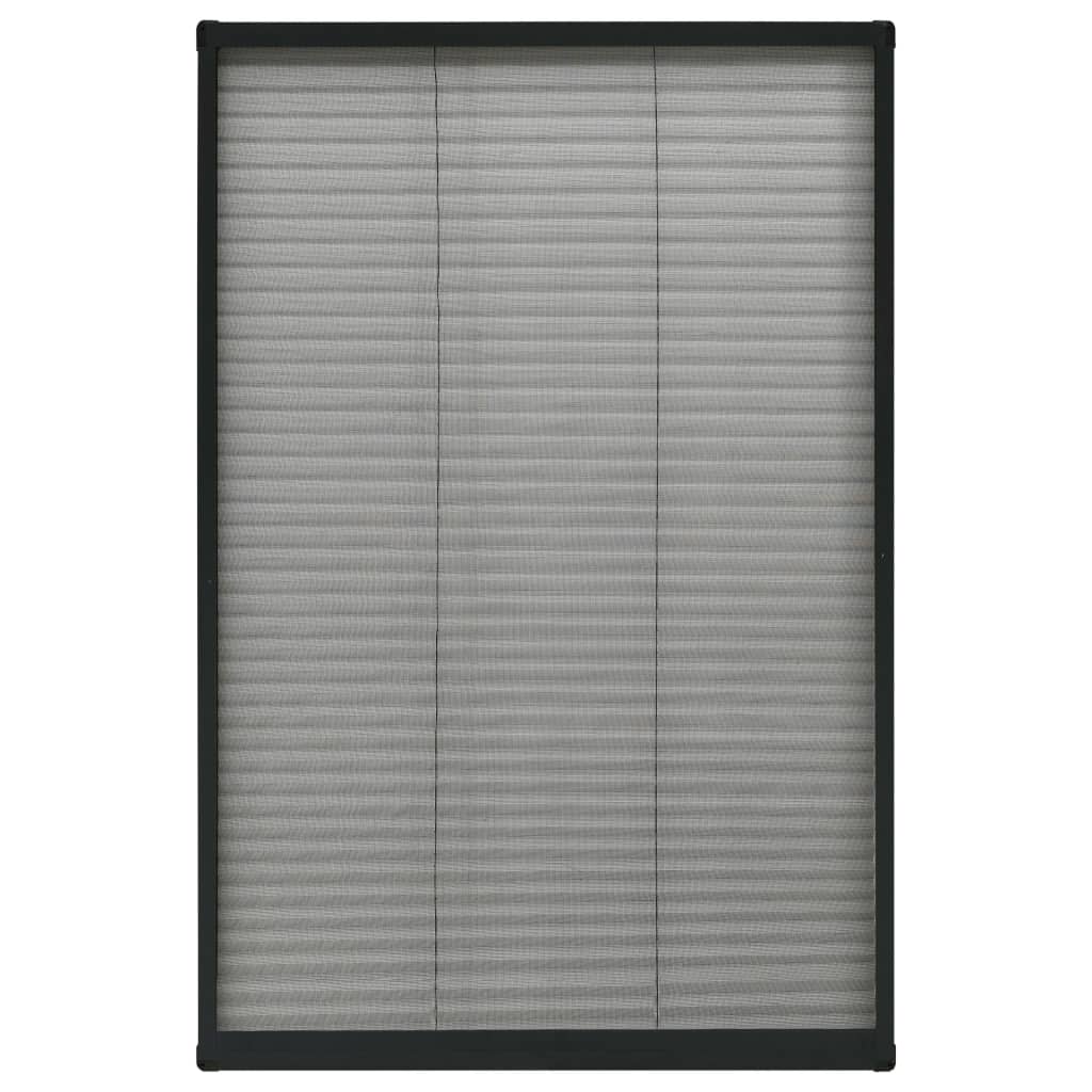 Zaslon protiv insekata za prozore antracit 80 x 160 cm aluminij