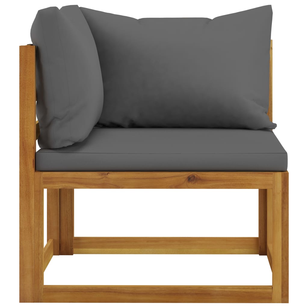 6-dijelna vrtna garnitura s jastucima od masivnog drva bagrema
