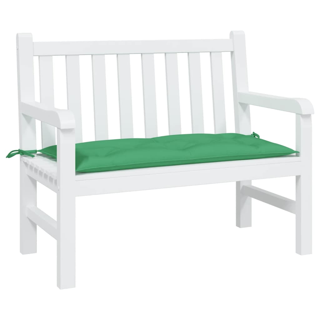 Jastuk za vrtnu klupu zeleni 100 x 50 x 7 cm od tkanine Oxford