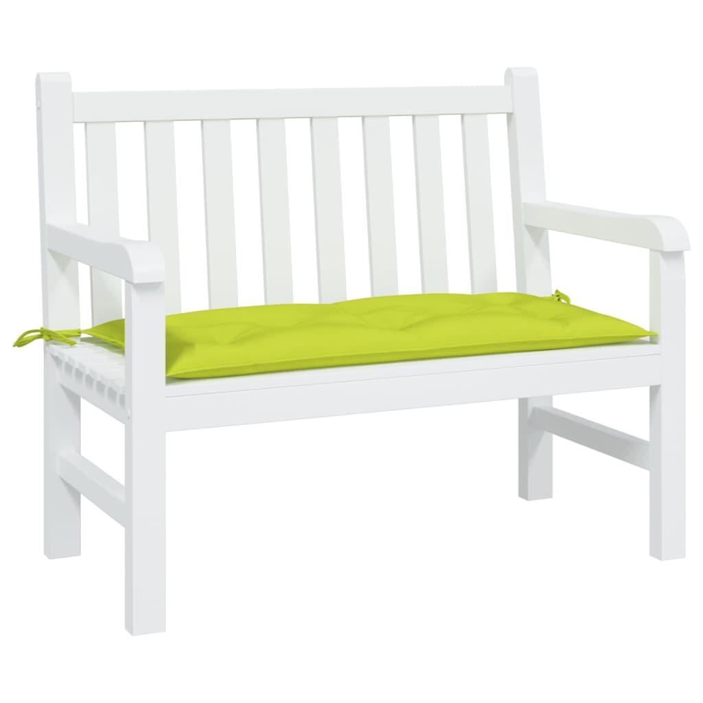 Jastuk za vrtnu klupu jarkozeleni 100x50x7 cm od tkanine Oxford