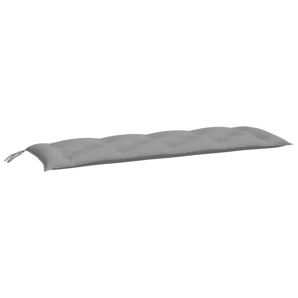 Jastuk za vrtnu klupu sivi 150 x 50 x 7 cm od tkanine Oxford