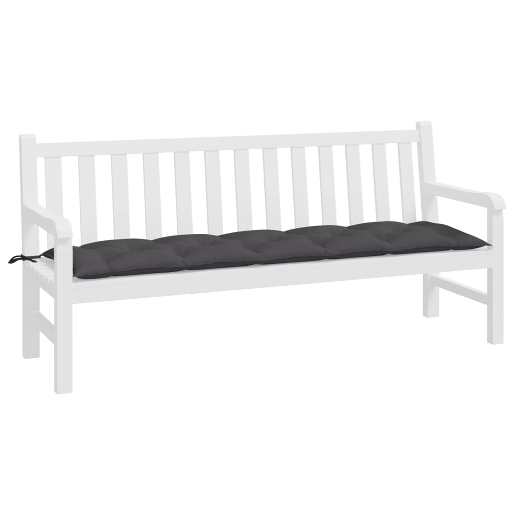 Jastuk za vrtnu klupu antracit 180 x 50 x 7 cm tkanina Oxford