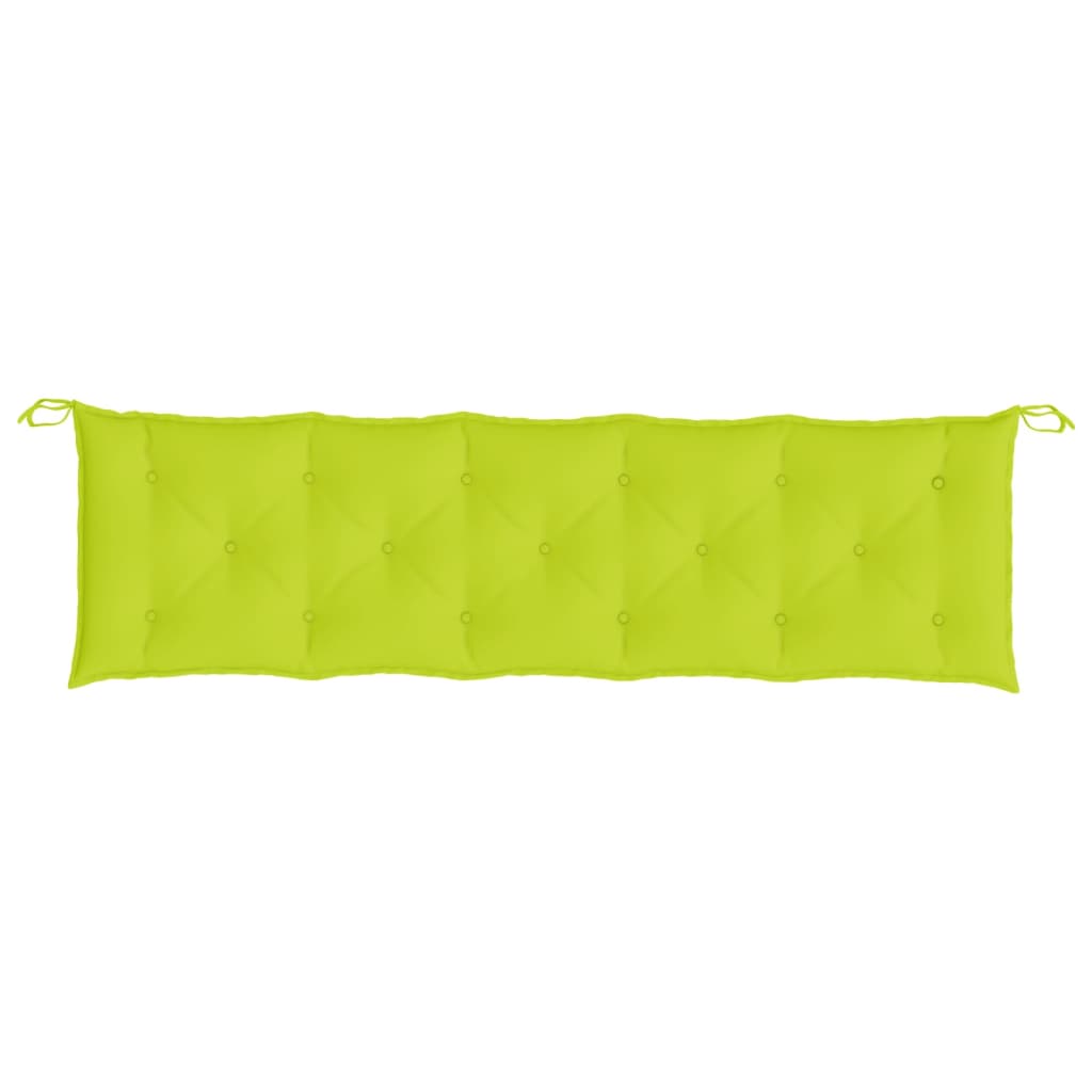 Jastuk za vrtnu klupu jarkozeleni 180x50x7 cm od tkanine Oxford