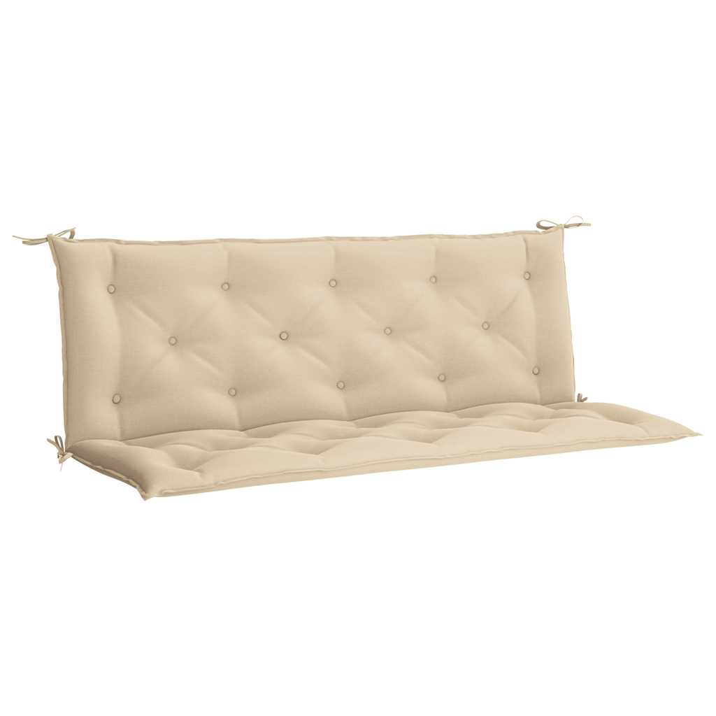 Jastuk za vrtnu klupu bež 150 x (50 + 50) x 7 cm tkanina Oxford