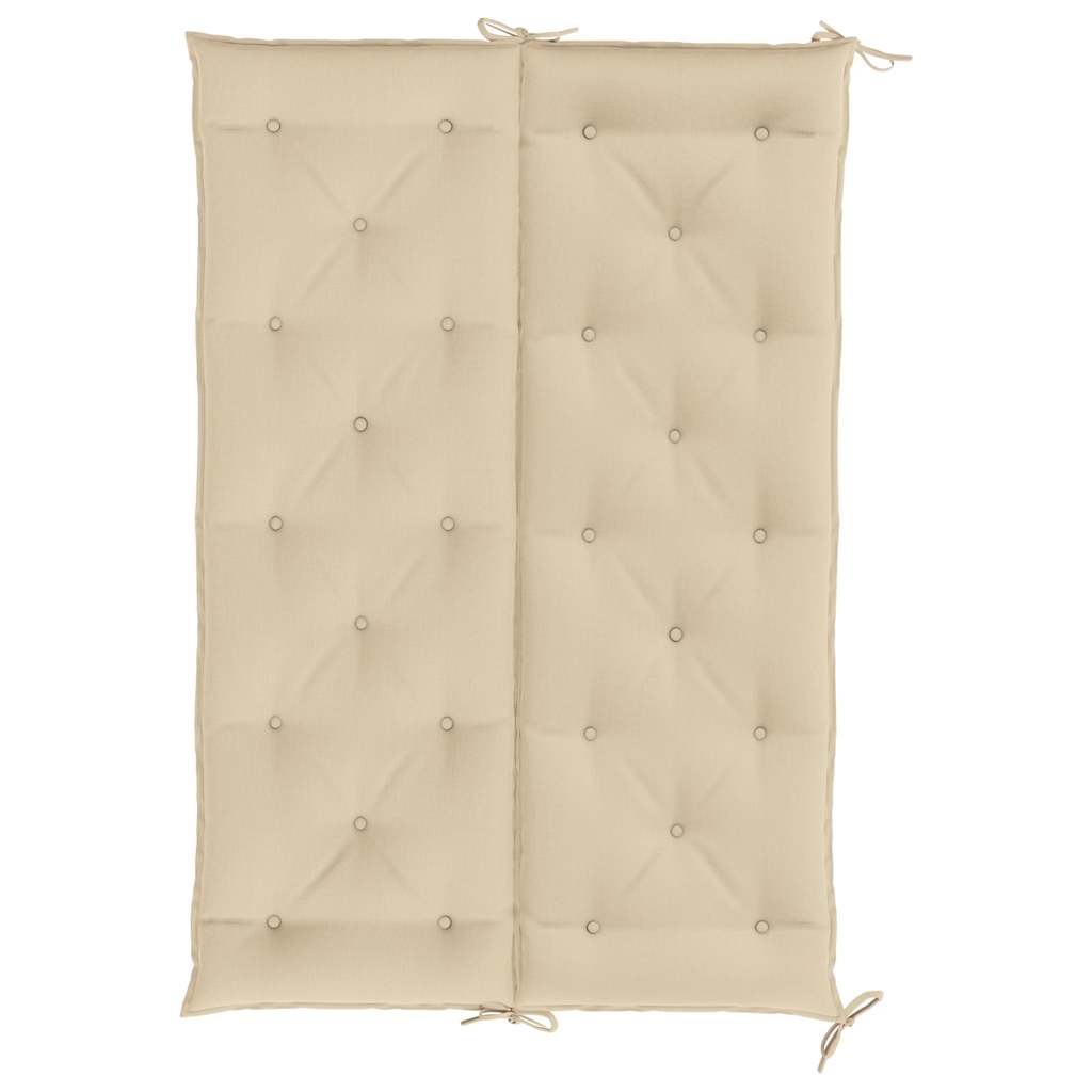 Jastuk za vrtnu klupu bež 150 x (50 + 50) x 7 cm tkanina Oxford