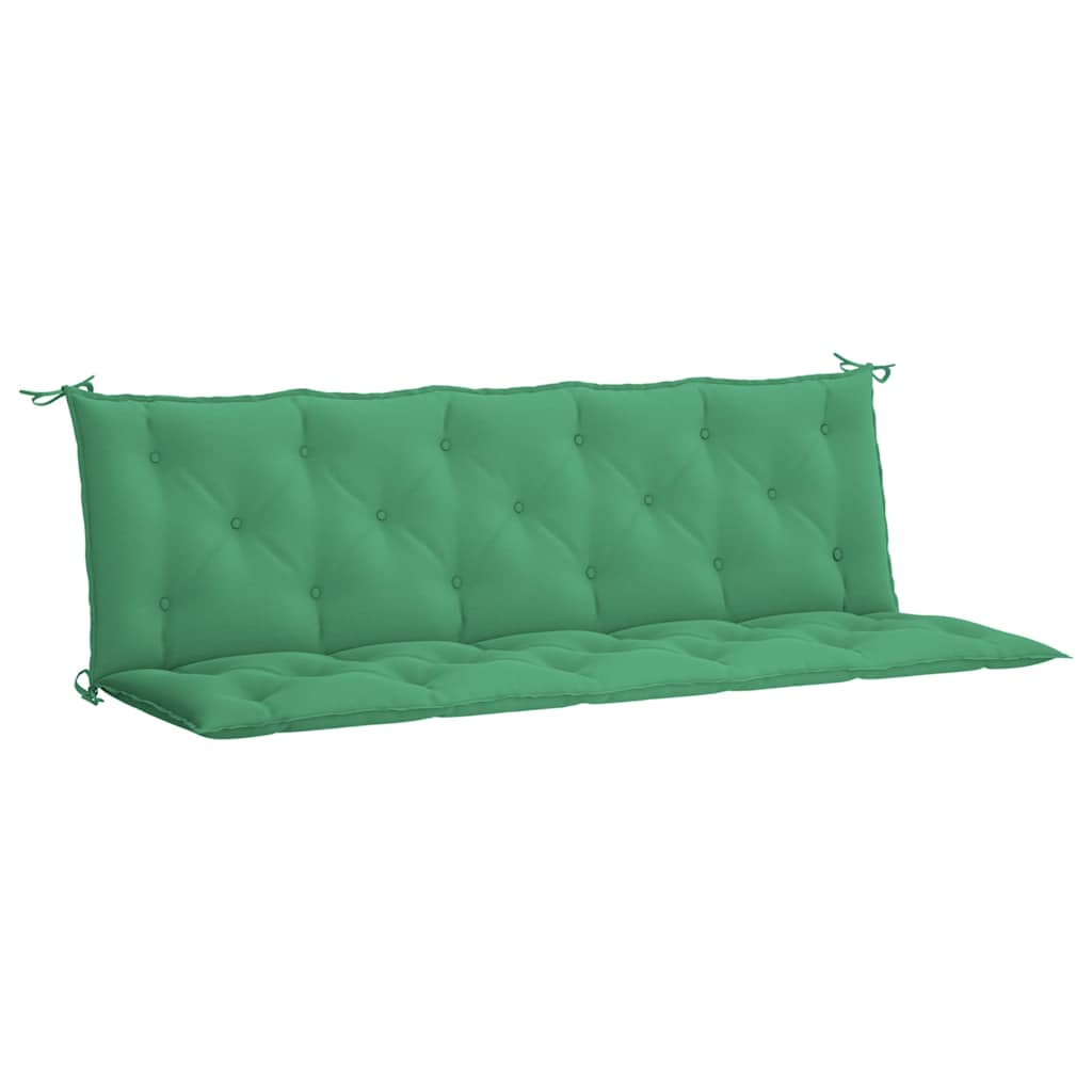 Jastuk za vrtnu klupu zeleni 180x(50+50)x7 cm od tkanine Oxford