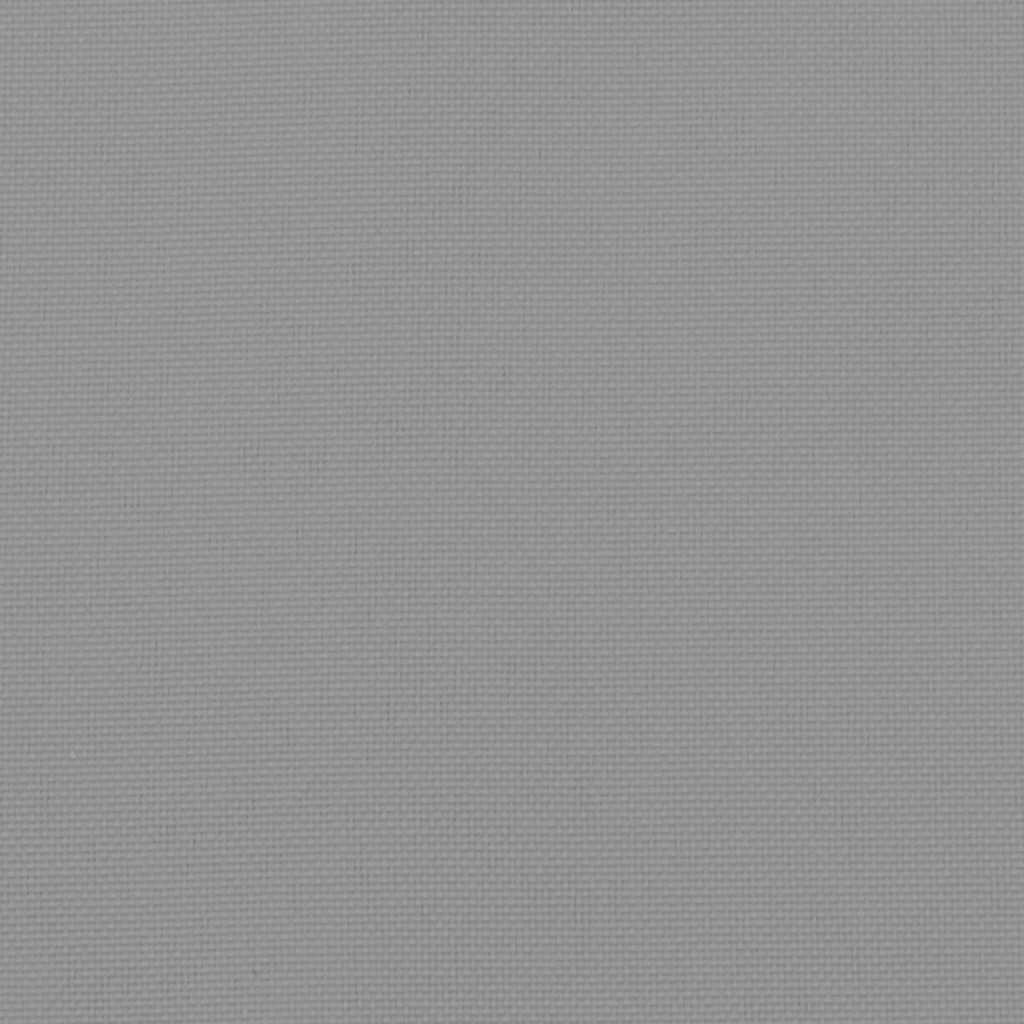 Jastuk za vrtnu klupu sivi 200 x (50+50) x 7 cm tkanina Oxford