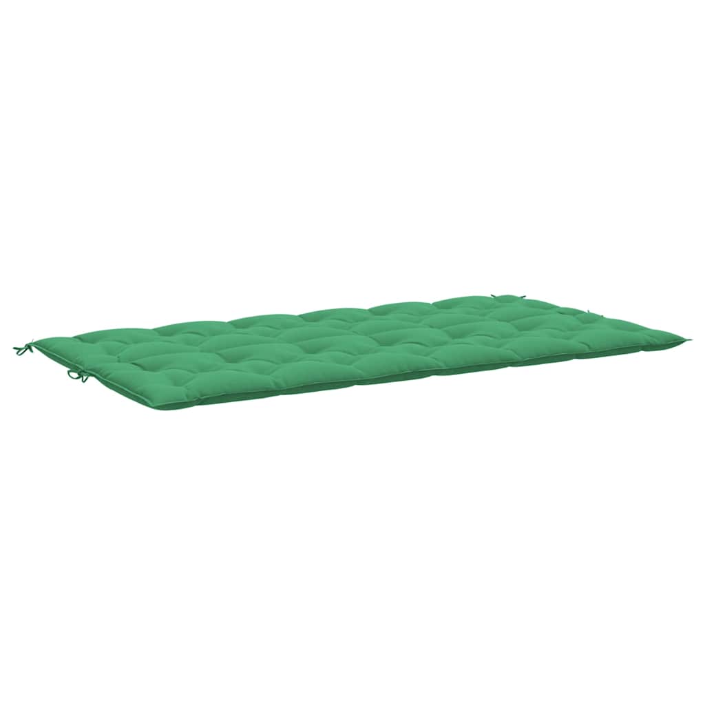 Jastuk za vrtnu klupu zeleni 200x(50+50)x7 cm od tkanine Oxford