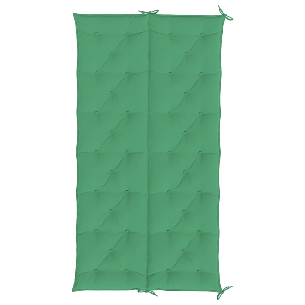 Jastuk za vrtnu klupu zeleni 200x(50+50)x7 cm od tkanine Oxford