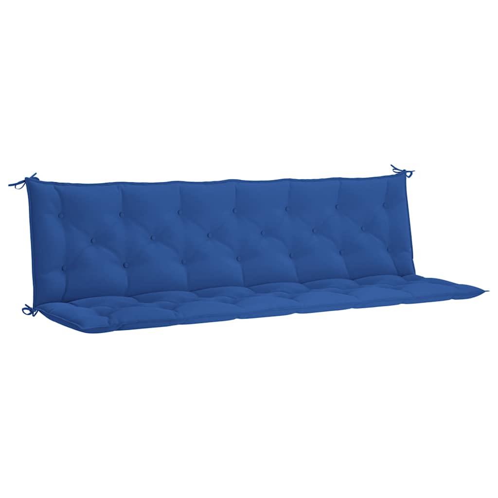 Jastuk za vrtnu klupu plavi 200 x (50+50) x 7 cm tkanina Oxford